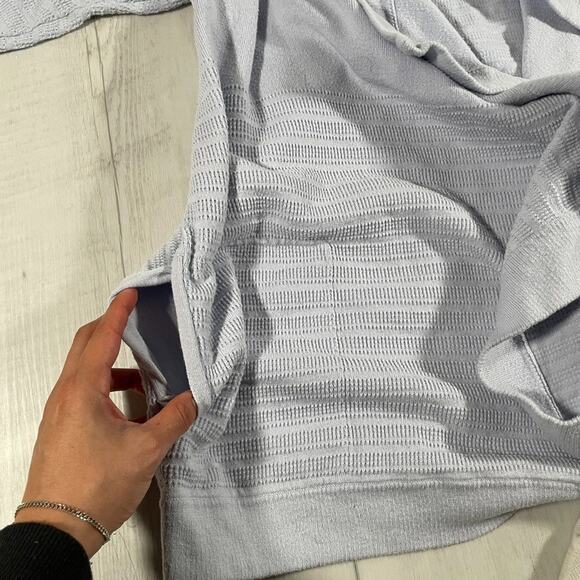 Lululemon Women's 10 Find Your Calm Wrap Cardigan Sweater Blue Open Front - Picture 4 of 11